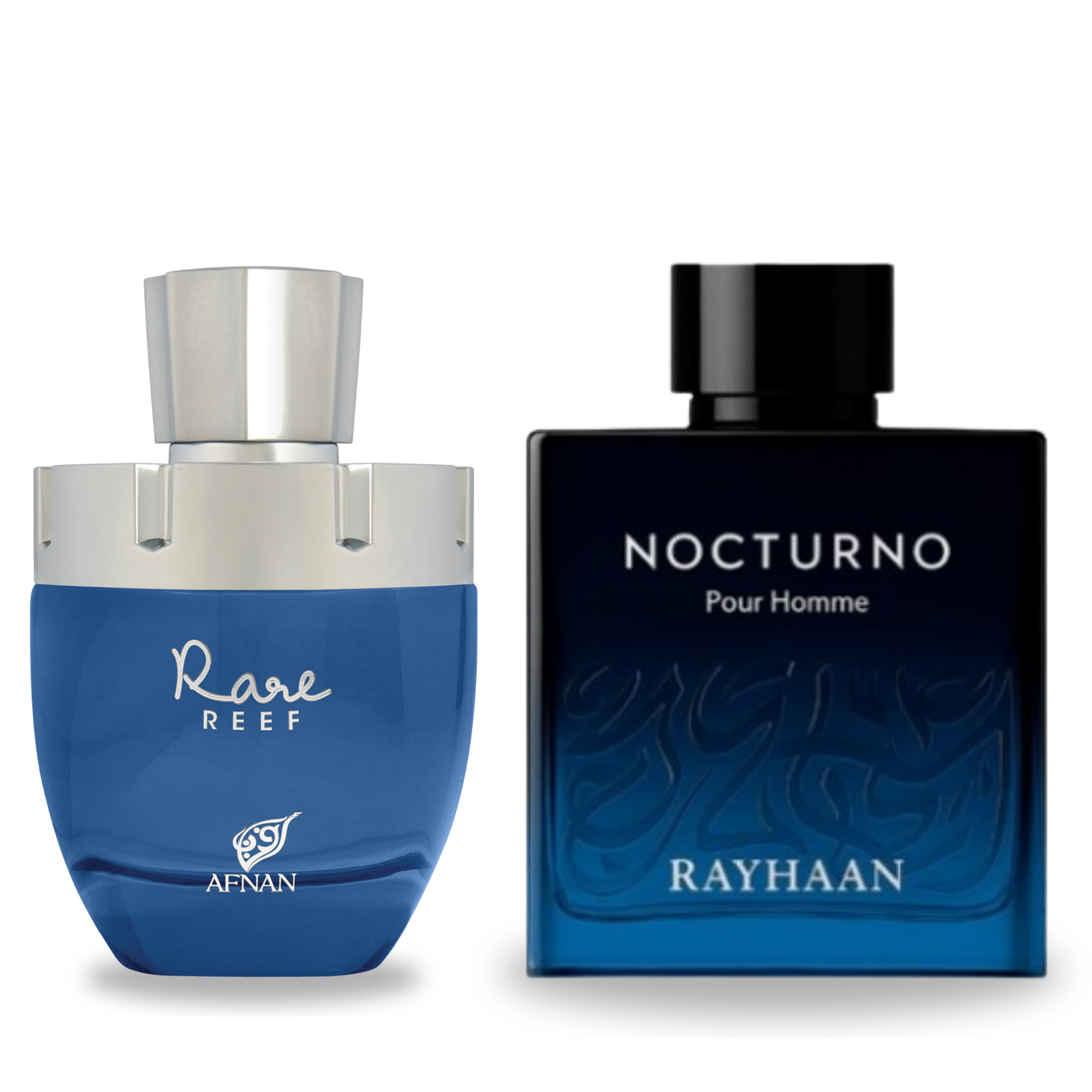 Afnan Rare Reef + Rayhaan Nocturno (save £17.51) - dxb perfume