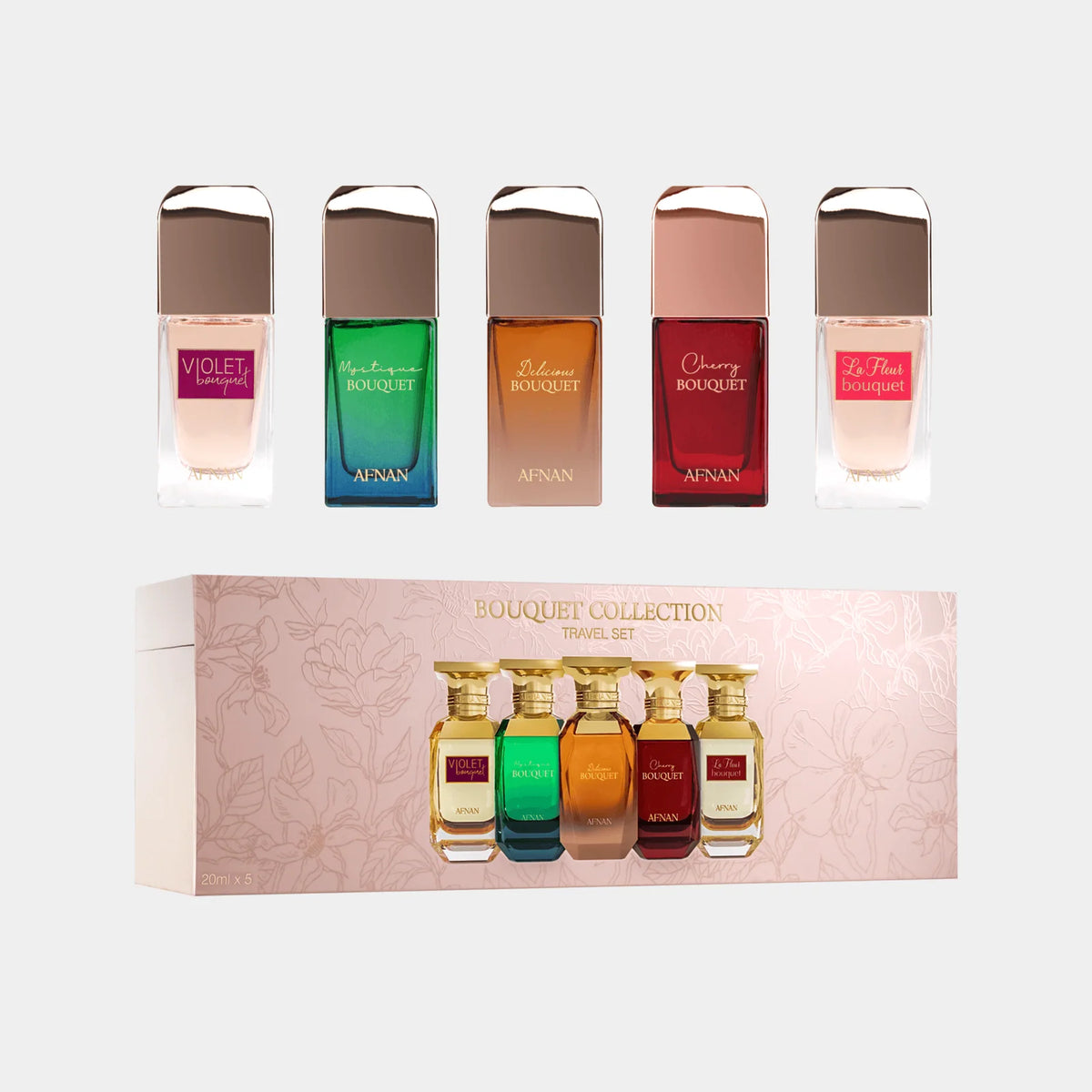 Afnan Bouquet Collection Travel Set