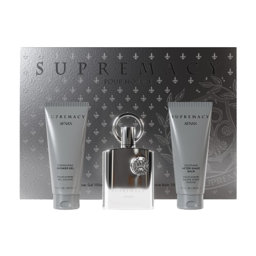 Afnan Supremacy Silver Gift Set - dxb perfume