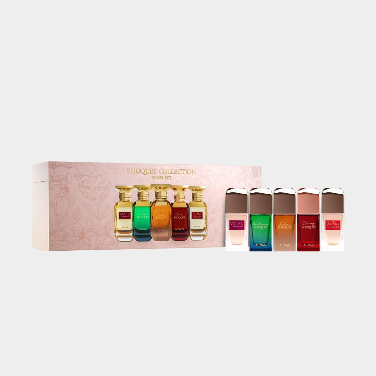 AFNAN BOUQUET COLLECTION TRAVEL SET 20ML (SET OF 5)