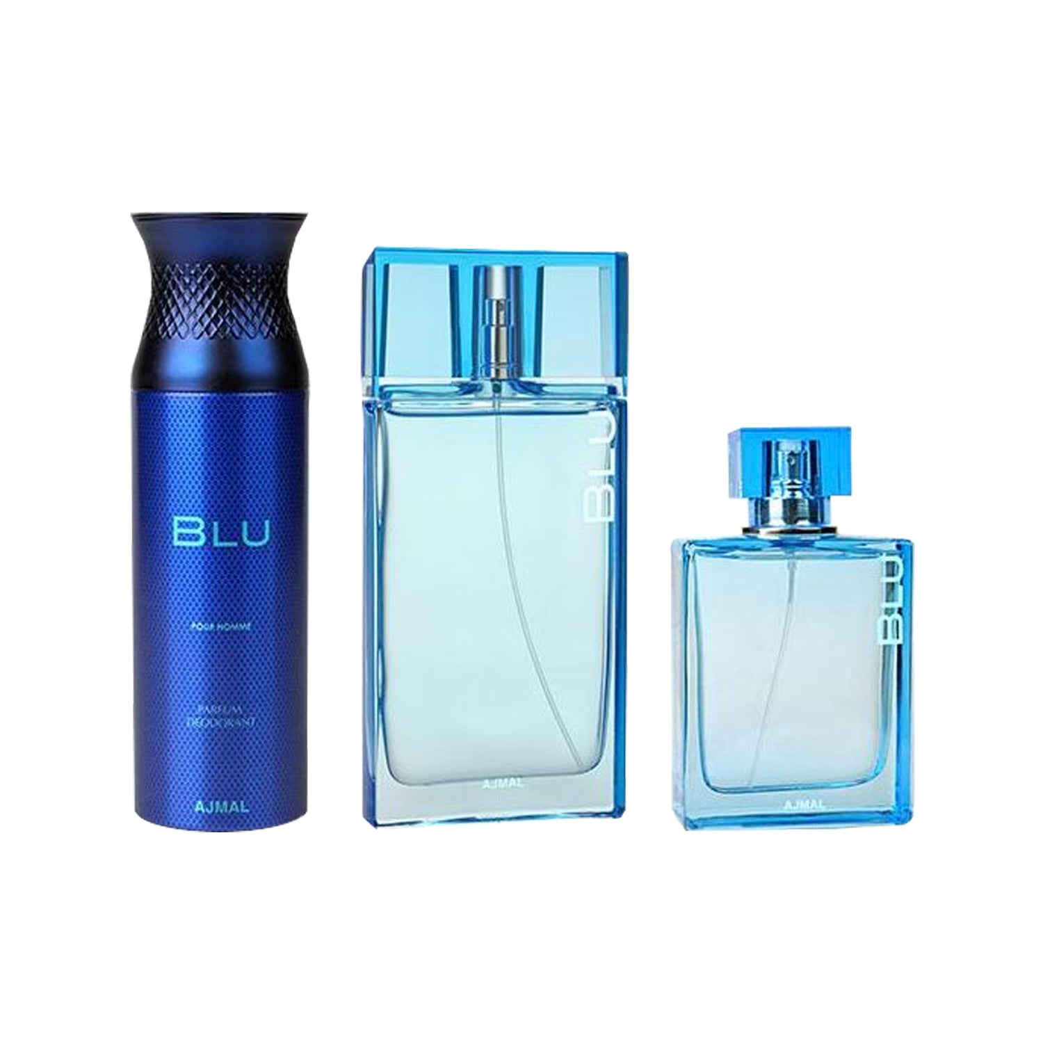 Ajmal Blu Gift Set Eau de Parfum, Deodorant & Cologne